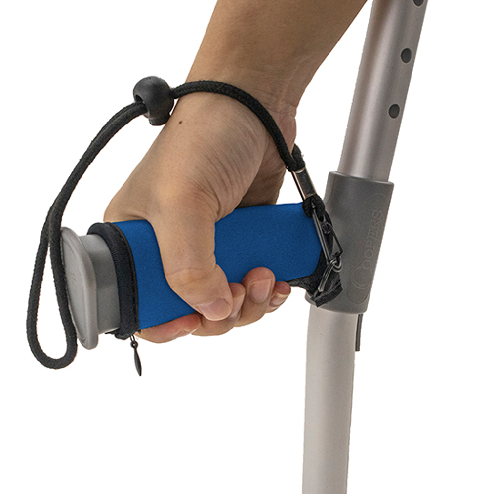 Neoprene Crutch Handle Cover - Blue